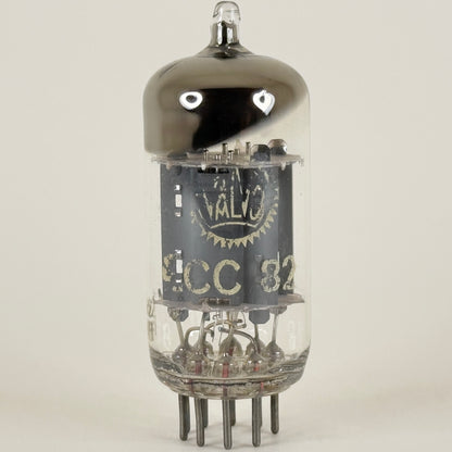 (1) Tested Valvo 12AU7 ECC82 Tube K62 D8B Gray Plates Tilted O Getter 12AU7 Tube