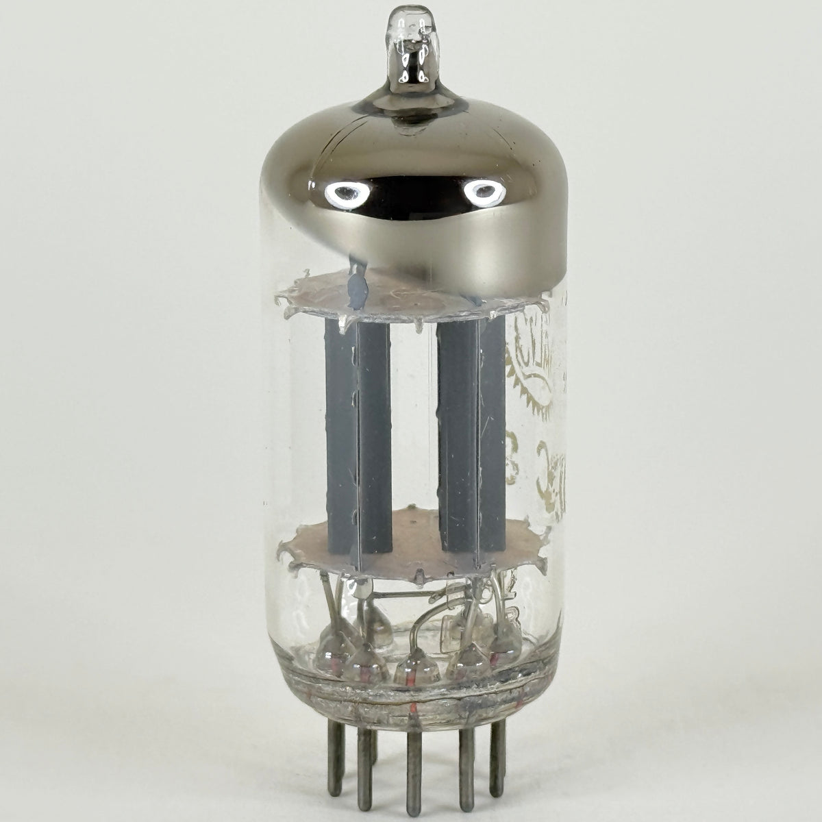 (1) Tested Valvo 12AU7 ECC82 Tube K62 D8B Gray Plates Tilted O Getter 12AU7 Tube