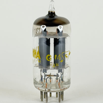 (1) Tested Sylvania 12AU7A Tube Code GM 12AU7 A Gray Plates Halo Vacuum Tube