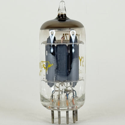 (1) Tested Sylvania 12AU7A Tube Code GM 12AU7 A Gray Plates Halo Vacuum Tube