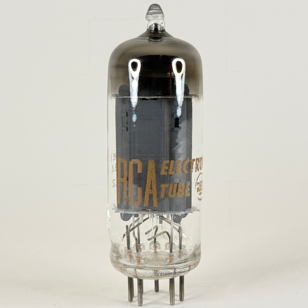 (1) Tested RCA 6CG7 Tube Date Code LZ  Grey Plates Round Halo Getter Vacuum Tube