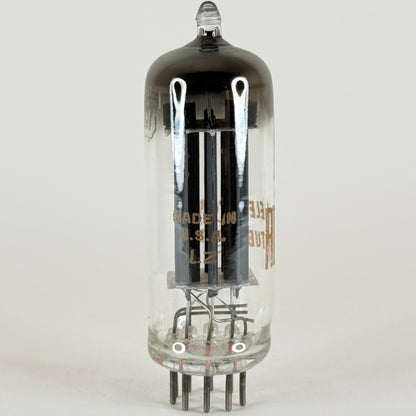 (1) Tested RCA 6CG7 Tube Date Code LZ  Grey Plates Round Halo Getter Vacuum Tube