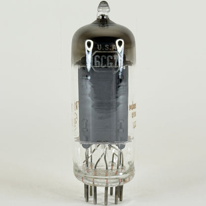 (1) Tested RCA 6CG7 Tube Date Code LZ  Grey Plates Round Halo Getter Vacuum Tube