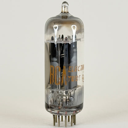 (1) Tested RCA 6CG7 Tube Date Code MW Grey Plates Side Square Getter Vacuum Tube