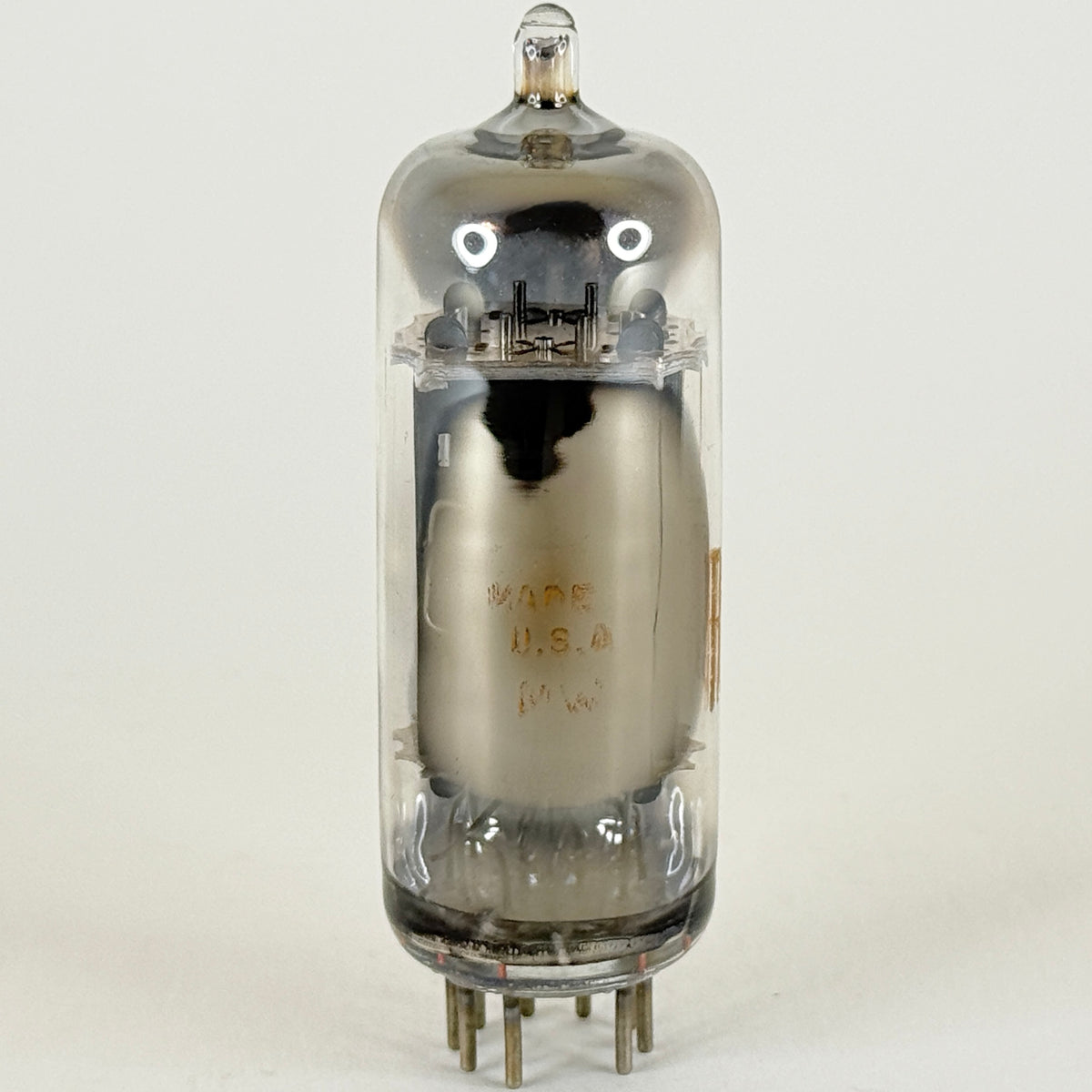 (1) Tested RCA 6CG7 Tube Date Code MW Grey Plates Side Square Getter Vacuum Tube