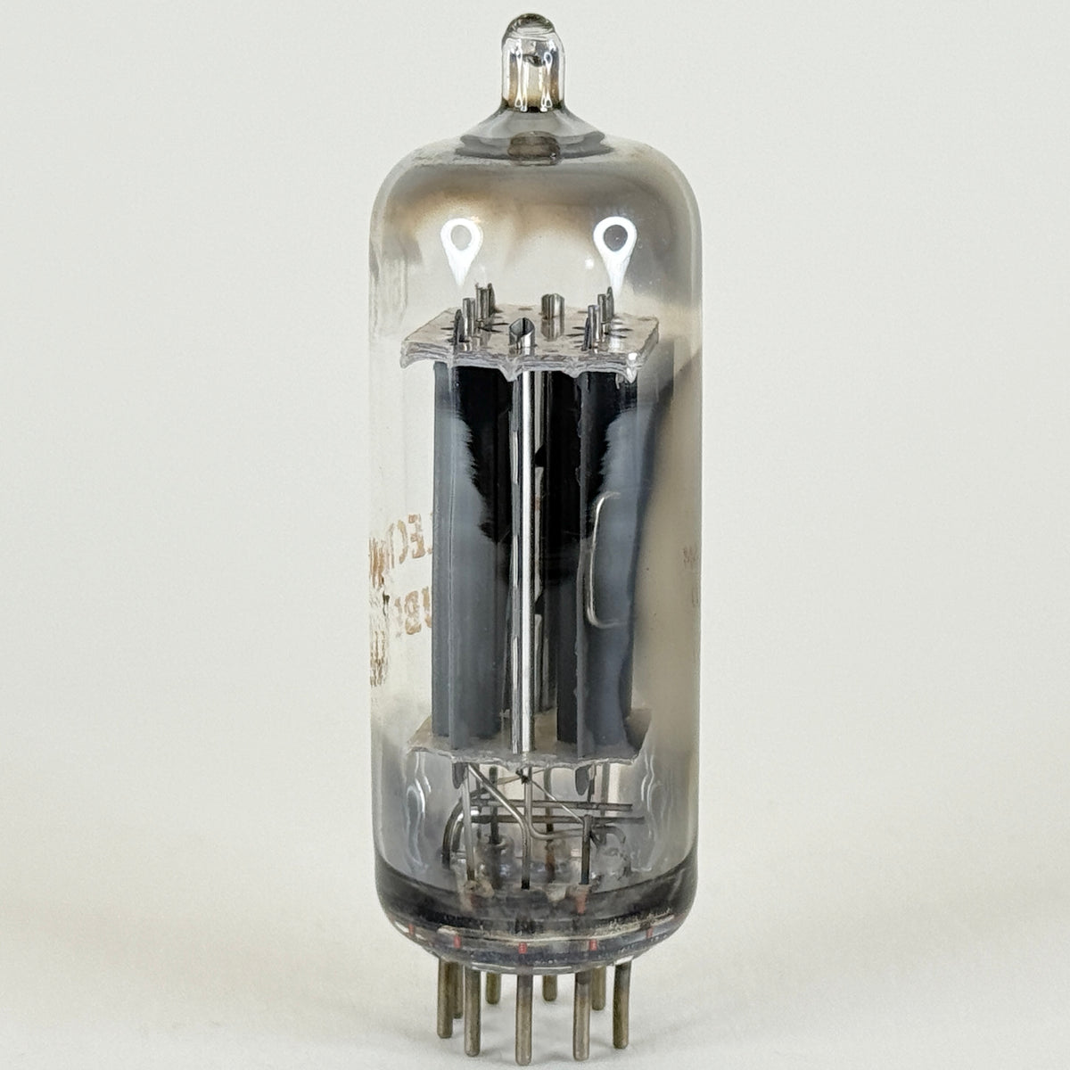 (1) Tested RCA 6CG7 Tube Date Code MW Grey Plates Side Square Getter Vacuum Tube