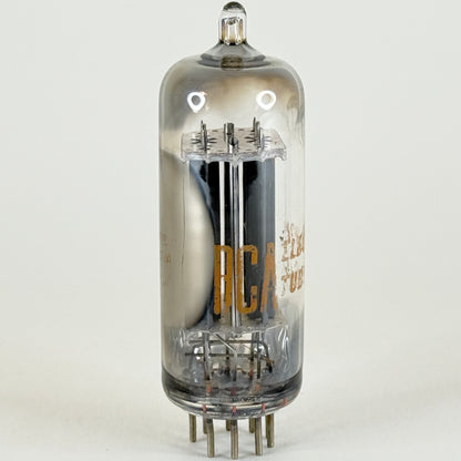 (1) Tested RCA 6CG7 Tube Date Code MW Grey Plates Side Square Getter Vacuum Tube