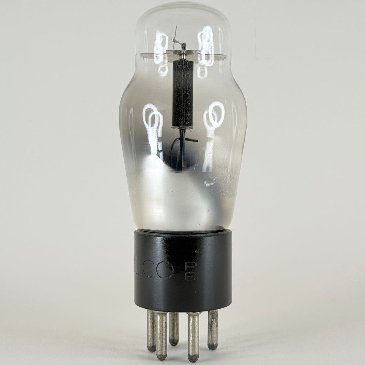 (1) Tested Philco Type 37 Tube Date Code P6 Engraved Base Medium Mu Triode Tube