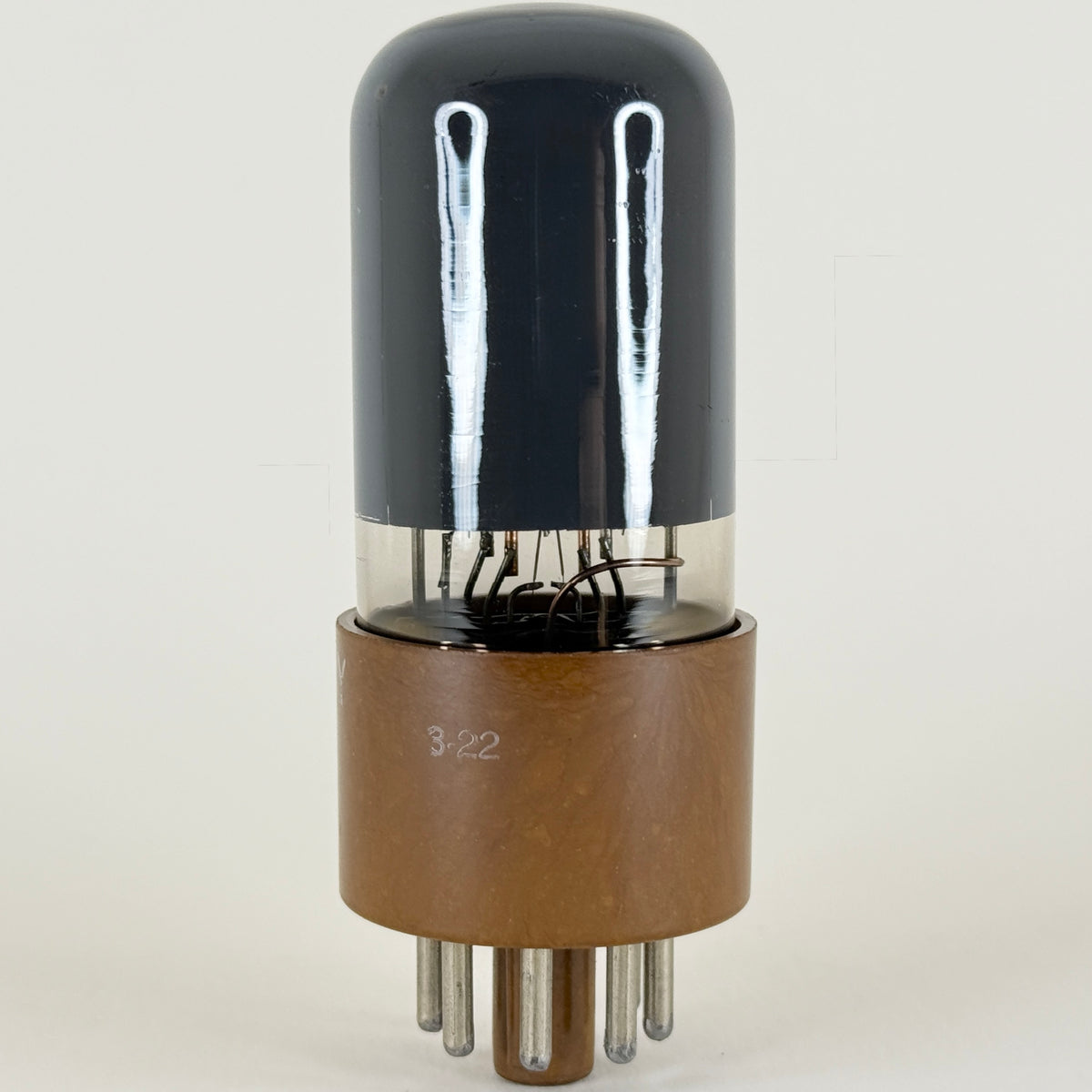(1) Tested Hytron JAN CHY 6V6GTY Tube Code 3-22 Grey Glass Mil Spec 6V6GT Tube