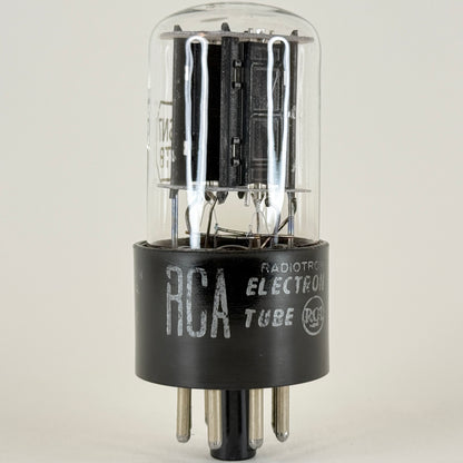 (1) Tested Balanced RCA 6SN7GTB Tube Black Offset Plates D Getter Code KX 6SN7GT