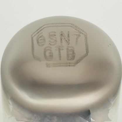 (1) Tested Strong Westinghouse 6SN7GTB Tube Tall Bottle Copper Grid Posts 804