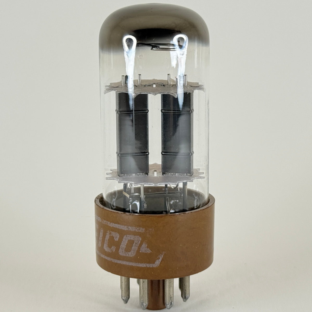 (1) Tested Eico 6SN7 Tube Brown Base (Tung Sol 6SN7WGTA Equivalent) Tall Bottle Halo Getter