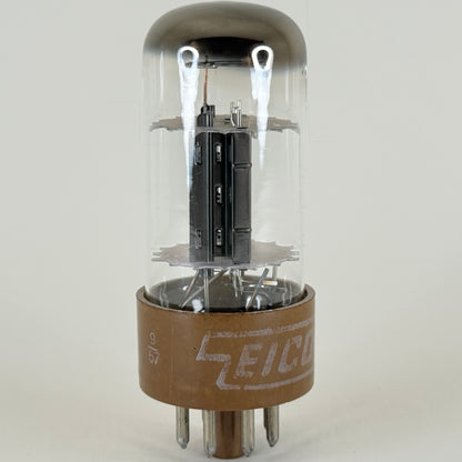 (1) Tested Eico 6SN7 Tube Brown Base (Tung Sol 6SN7WGTA Equivalent) Tall Bottle Halo Getter