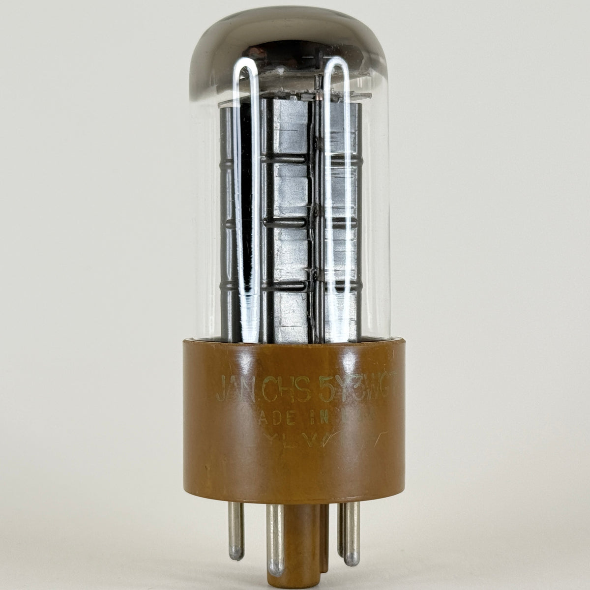 (1) Tested Sylvania JAN CHS 5Y3WGT Tube Code 520 Mil Spec Rectifier 5Y3GT Tube
