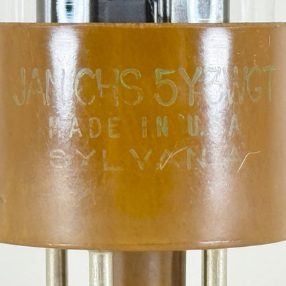 (1) Tested Sylvania JAN CHS 5Y3WGT Tube Code 520 Mil Spec Rectifier 5Y3GT Tube