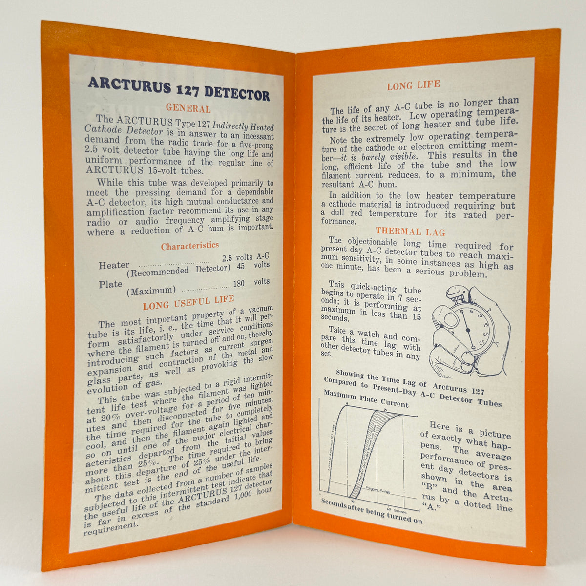 Lot of (3) Original Arcturus Tubes Advertising Pamphlets Arcturus Vacuum Tubes