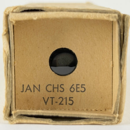 (1) NOS Tested 1944 Sylvania JAN CHS 6E5 Eye Tube Mil Spec VT-215 6E5 Tube (b)