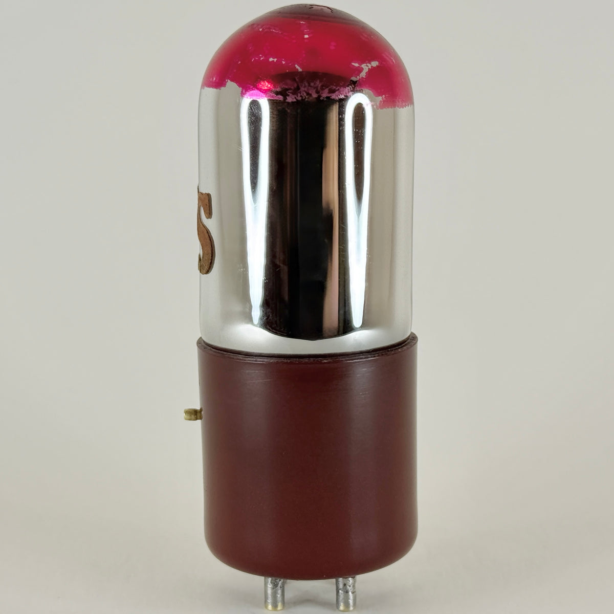 (1) Tested QRS UV 01A Tube Red Bakelite Short Pins Q.R.S. Redtop Type 01A Tube b