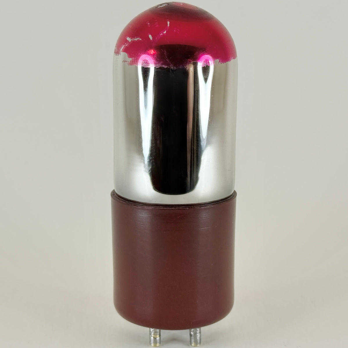 (1) Tested QRS UV 01A Tube Red Bakelite Short Pins Q.R.S. Redtop Type 01A Tube b