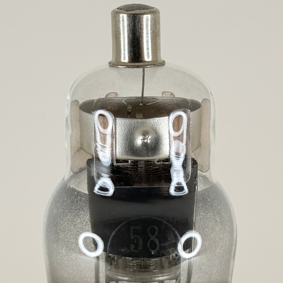 (1) Tested National Union Type 58 Tube Code U Engraved Base Pentode Vacuum Tube