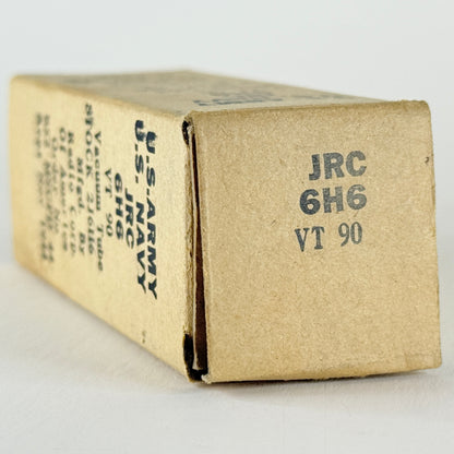 (1) Tested 1944 RCA JRC 6H6 Tube with Box Code H6E Mil Spec Twin Diode Tube