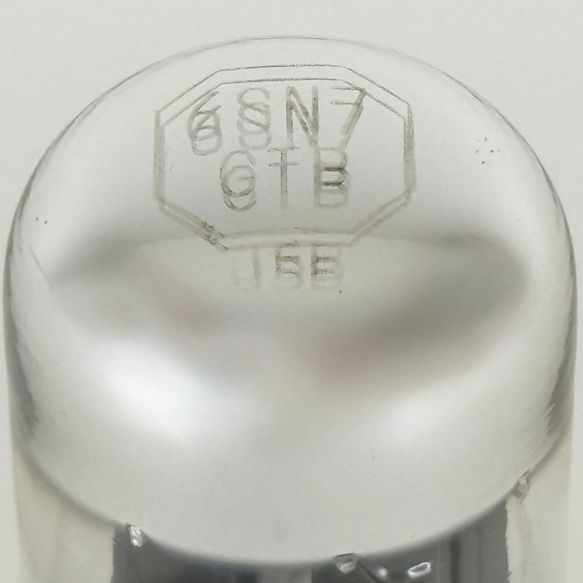 (1) Tested Wells Gardner 6SN7GTB Tube Chrome Dome Black Plates Code EC 6SN7GT