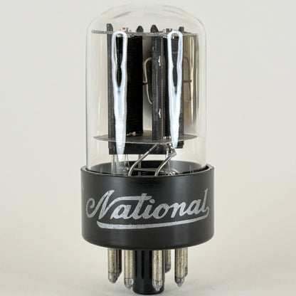 (1) Tested Balanced National 6SN7GTB Tube Black Plates Code 5-39 RCA 6SN7 GT