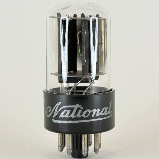 (1) Tested Balanced National 6SN7GTB Tube Black Plates Code 5-39 RCA 6SN7 GT