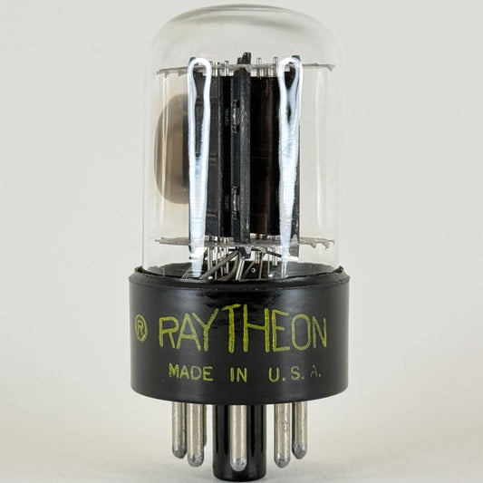 (1) Tested Raytheon 6SN7GTB Tube Short Bottle Horseshoe Getter Code C02 6SN7GT