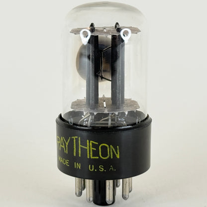 (1) Tested Raytheon 6SN7GTB Tube Short Bottle Horseshoe Getter Code C02 6SN7GT