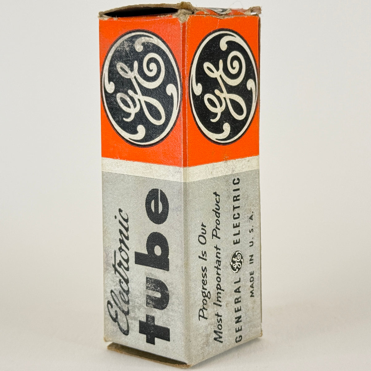 (1) Tested GE 6SN7GTB Tube with Box Copper Posts Gray Plates Code 59-22 6SN7GT