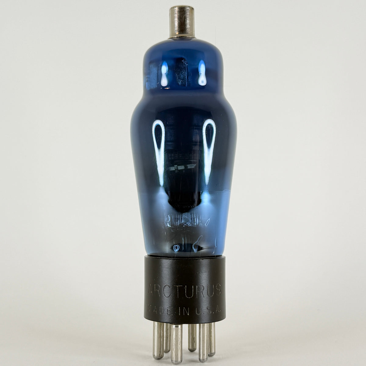 (1) Tested Arcturus Type 57 Tube Shouldered Blue Arcturus Pentode Detector (c)
