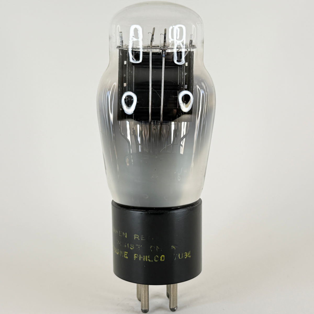 (1) Tested Philco Type 45 Tube Foil D Getter Code 1S 45 Amplifier Vacuum Tube