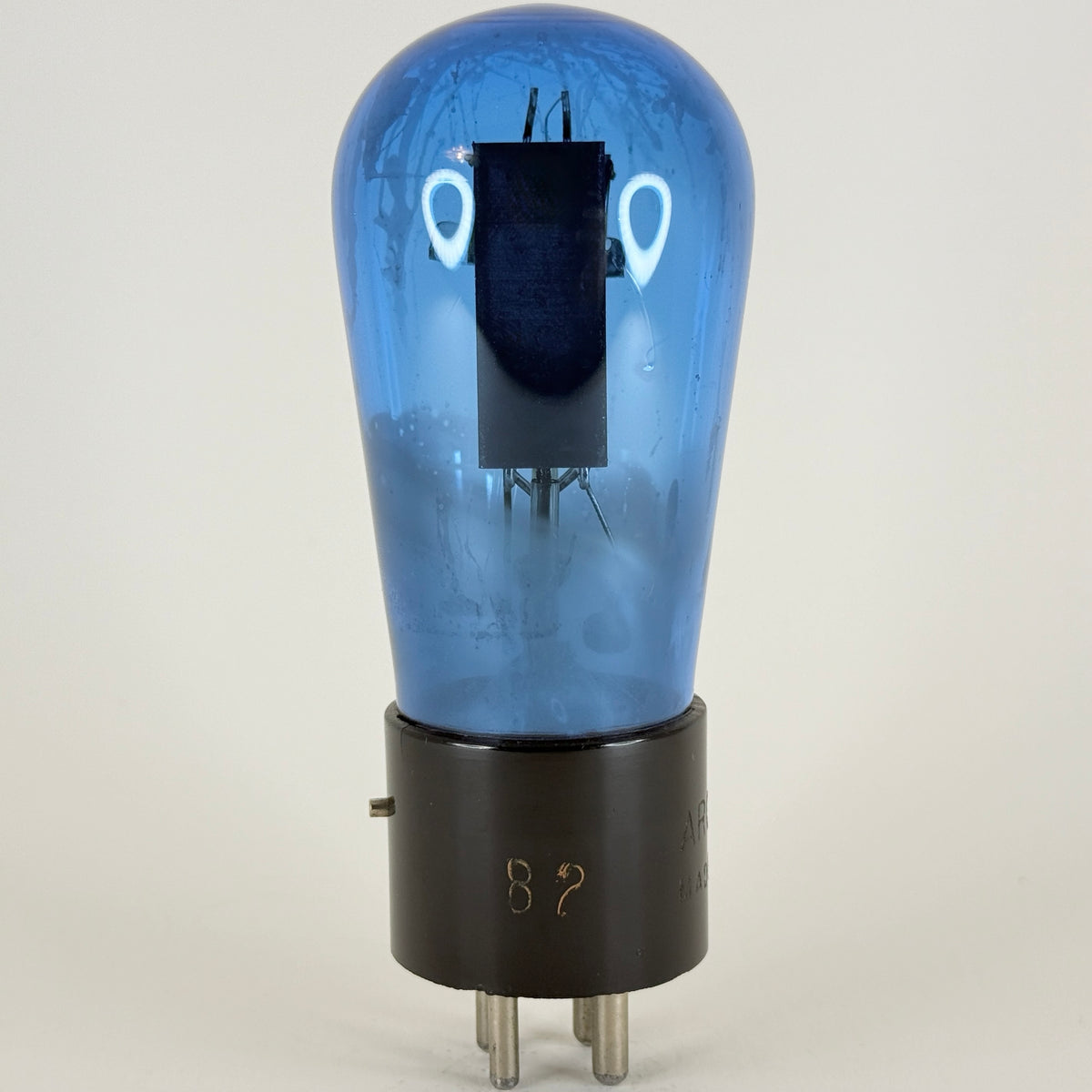 (1) Tested Balanced Arcturus Type 82 Tube Blue Arcturus Rectifier Globe Tube (b)
