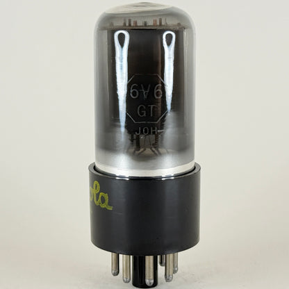 (1) Tested Motorola 6V6GT Tube Smoked Glass D Foil Getter Code 113 Sylvania EIA