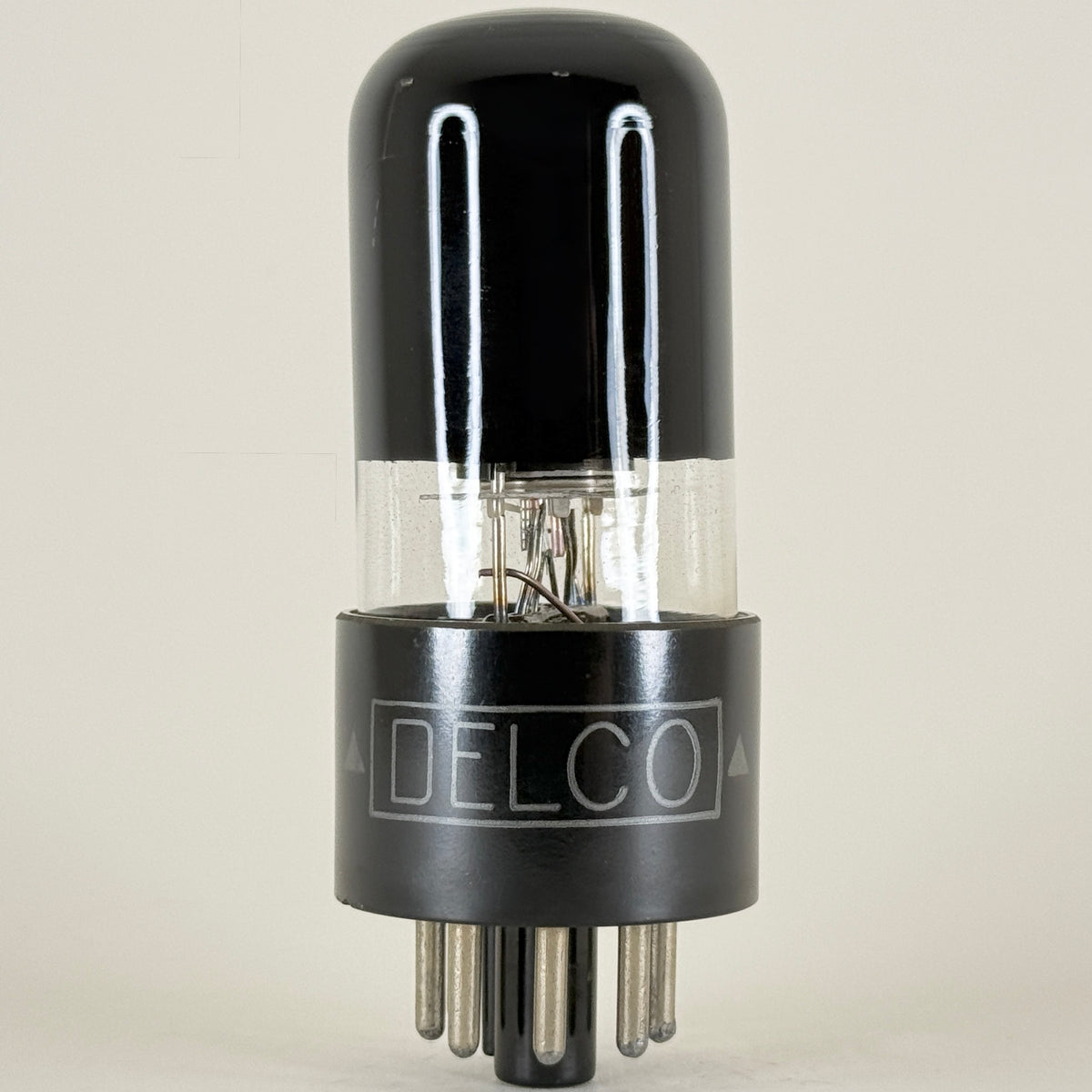 (1) Tested Delco 6V6GT Tube Tung Sol EIA Black Glass Black Plate D foil 341-3