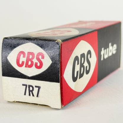 (1) Tested CBS 7R7 Tube with Box Date Code GV Twin Diode Pentode Loctal Tube