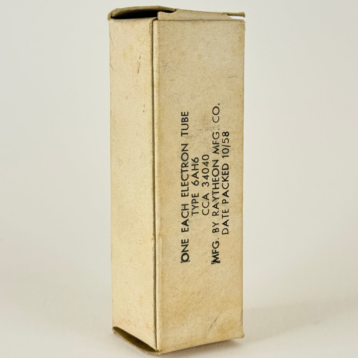 (1) Tested 1958 Raytheon 6AH6 Tube with Box Code 58-06 Amplifier Pentode Tube