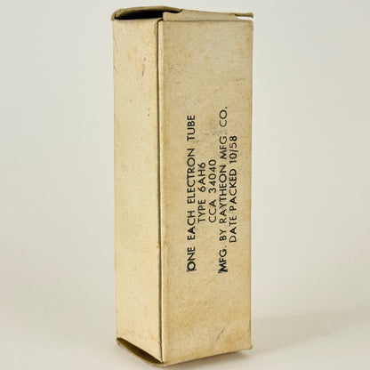 (1) Tested 1958 Raytheon 6AH6 Tube with Box Code 58-06 Amplifier Pentode Tube