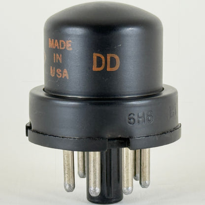 (1) Tested CBS 6H6 Tube with Box Date Code DD Twin Diode Vacuum Tube