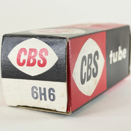 (1) Tested CBS 6H6 Tube with Box Date Code DD Twin Diode Vacuum Tube