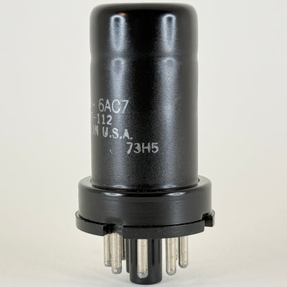 (1) Tested 1959 GE JAN 6AC7 Tube VT-112 with Box Code 73H5 Mil Spec Vacuum Tube