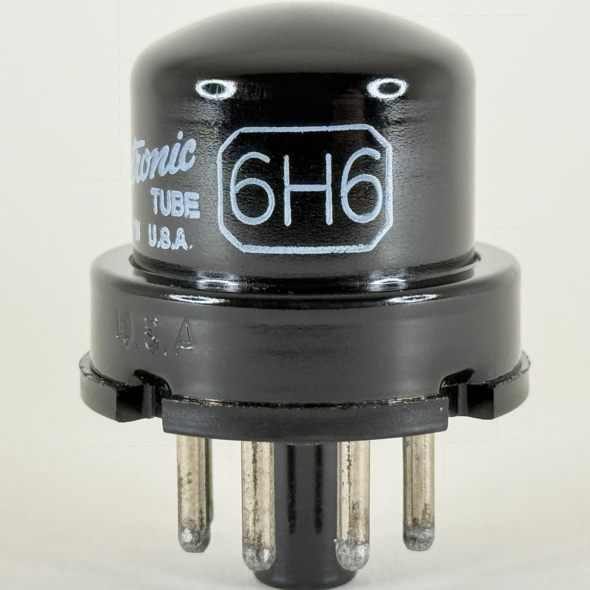 (1) Tested GE 6H6 Tube with Box Code KU General Electric Twin Diode Vacuum Tube