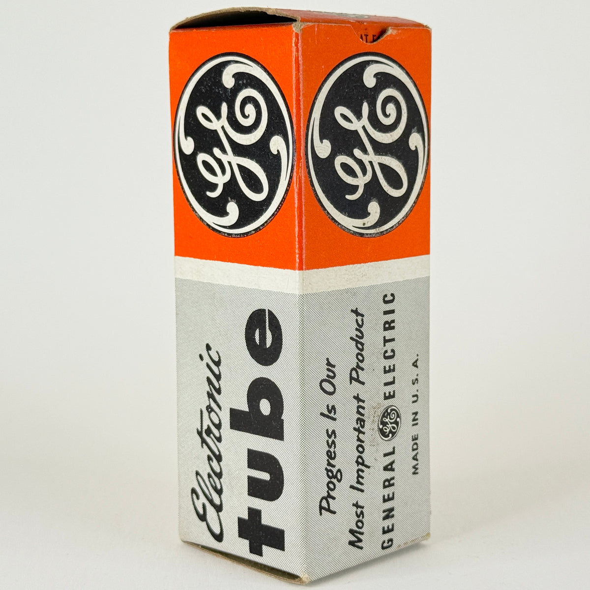(1) Tested GE 6H6 Tube with Box Code KU General Electric Twin Diode Vacuum Tube