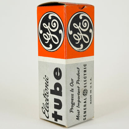 (1) Tested GE 6H6 Tube with Box Code KU General Electric Twin Diode Vacuum Tube