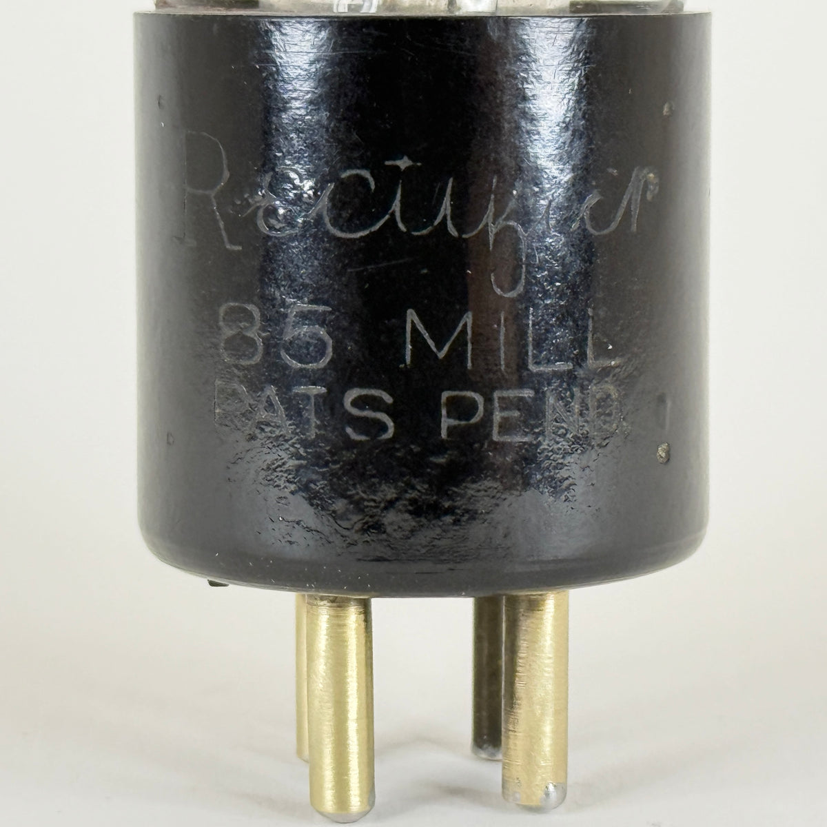 Rare 1920s QRS 85 Mills Rectifier Tube with Original Box Q.R.S. Redtop Tube