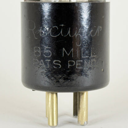 Rare 1920s QRS 85 Mills Rectifier Tube with Original Box Q.R.S. Redtop Tube