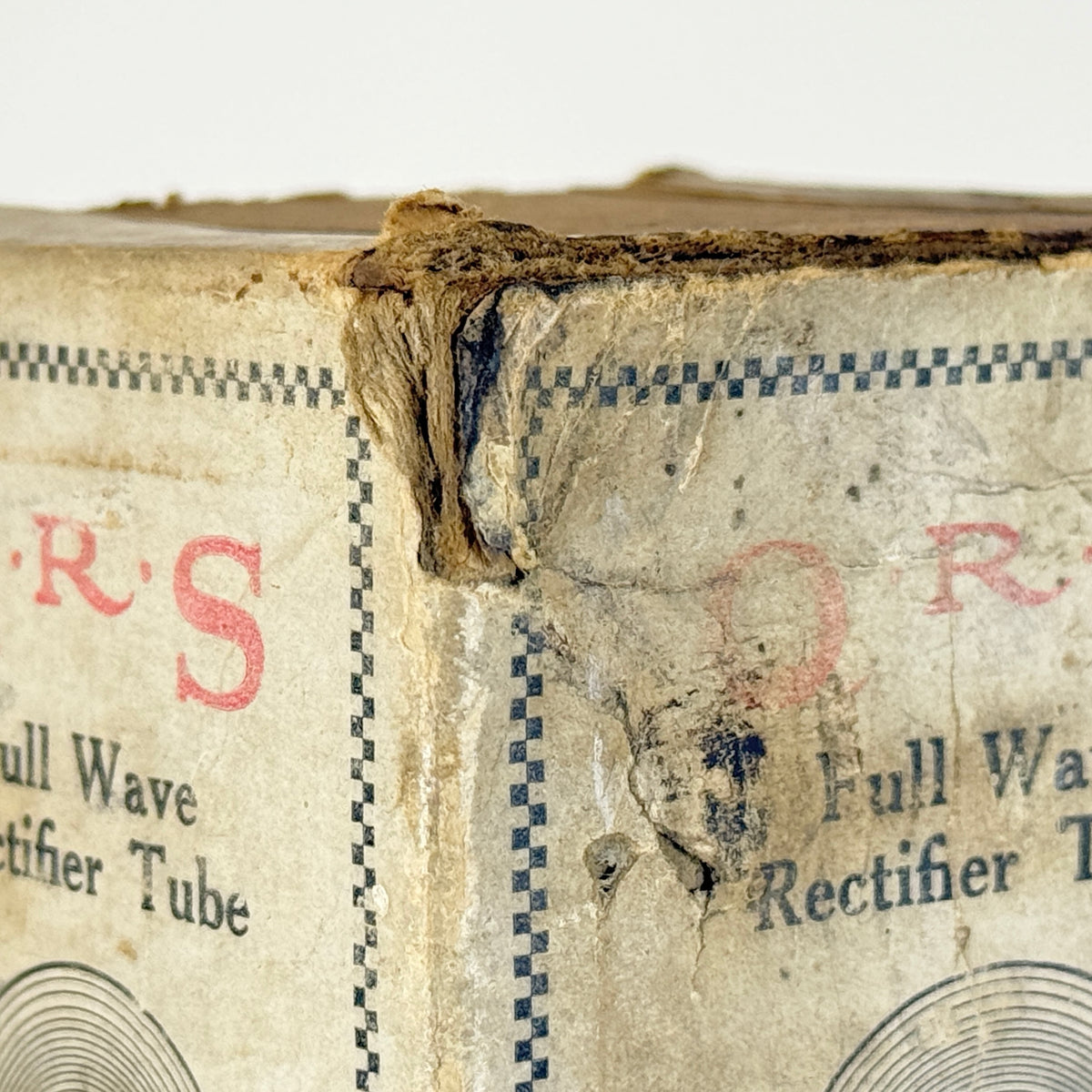 Rare 1920s QRS 85 Mills Rectifier Tube with Original Box Q.R.S. Redtop Tube