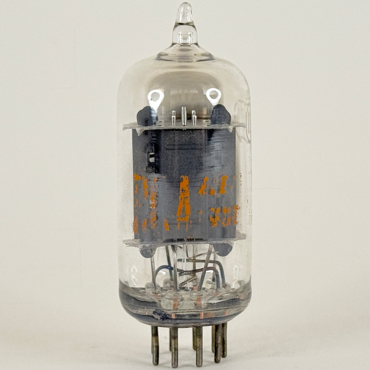 (1) Tested RCA 12AU7A Tube Gray Plates Side Square Getter 12AU7 Dual Triode (c)