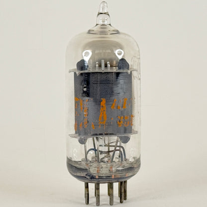 (1) Tested RCA 12AU7A Tube Gray Plates Side Square Getter 12AU7 Dual Triode (c)